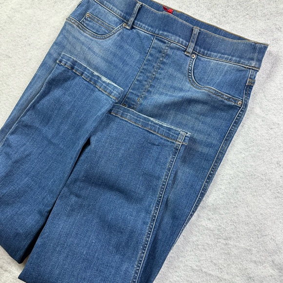 SPANX Straight Leg Jean Vintage Indigo Size Large Tall - Picture 8 of 8